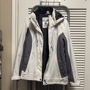 Gerry Weber Women's White and Gray Ski Jacket